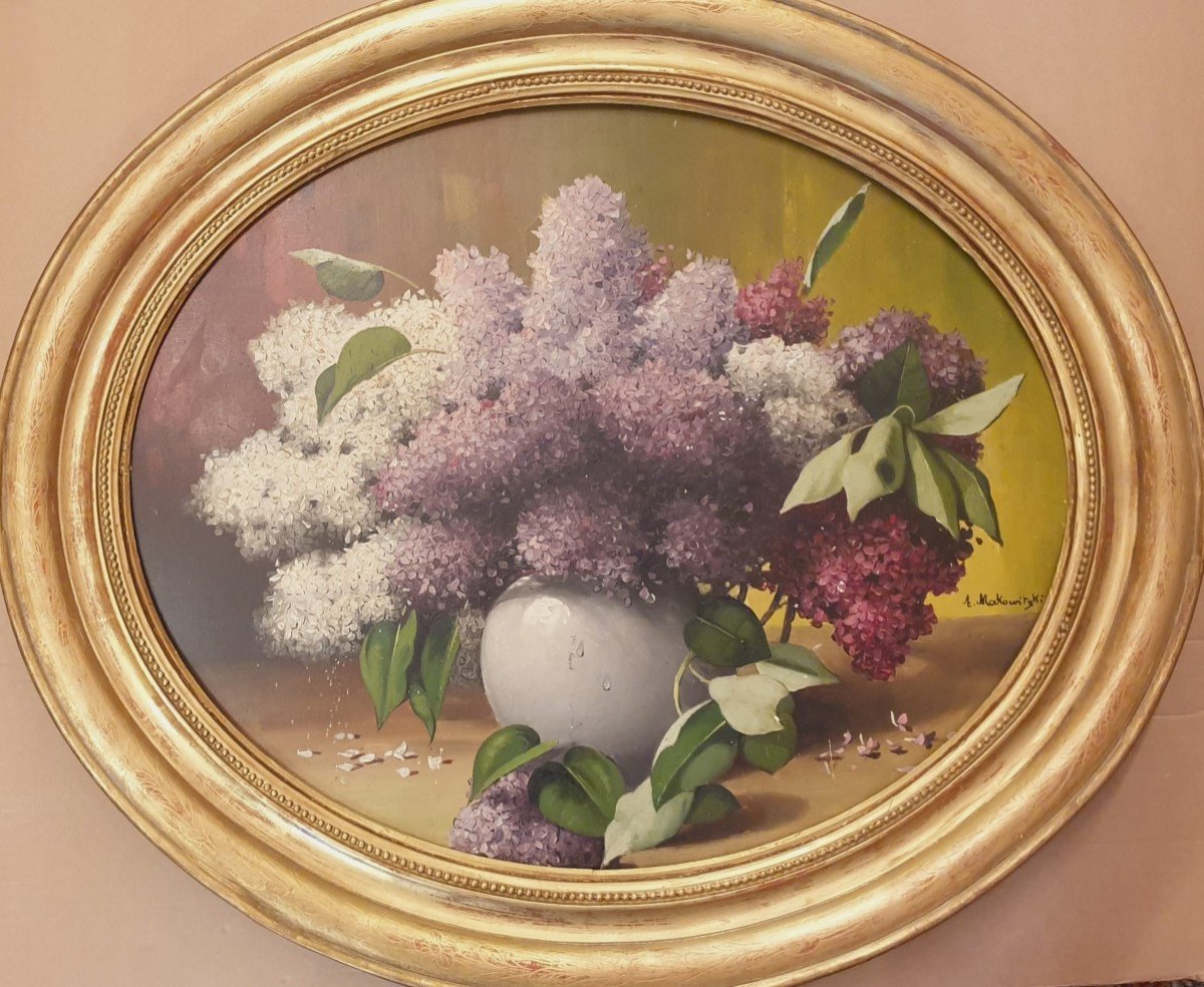 Alexander MAKOWITZKI - Bouquet de lilas-photo-2