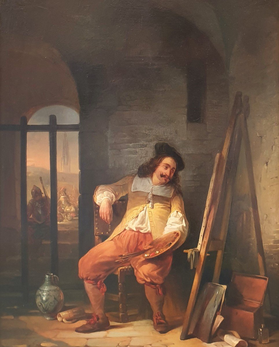 Petrus Kremer - The Painter Adriaen Brouwer In Prison-photo-2