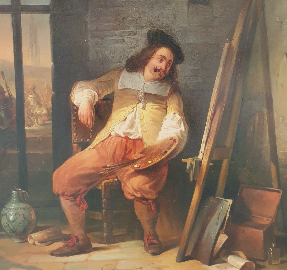 Petrus Kremer - The Painter Adriaen Brouwer In Prison-photo-3