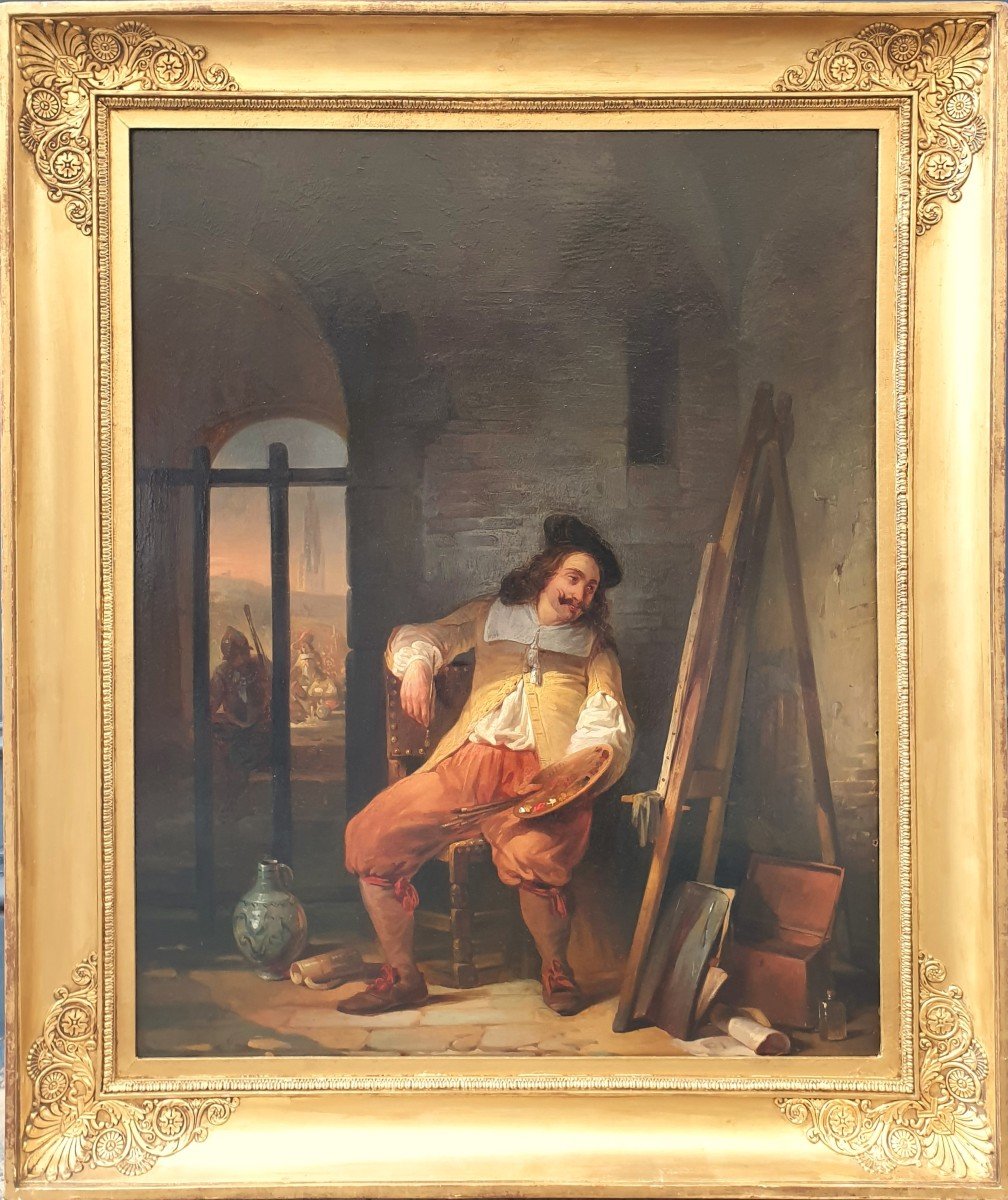 Petrus KREMER - Le peintre Adriaen Brouwer en prison-photo-2