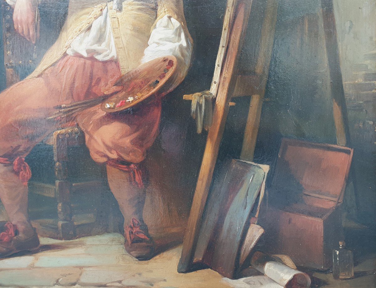 Petrus Kremer - The Painter Adriaen Brouwer In Prison-photo-1