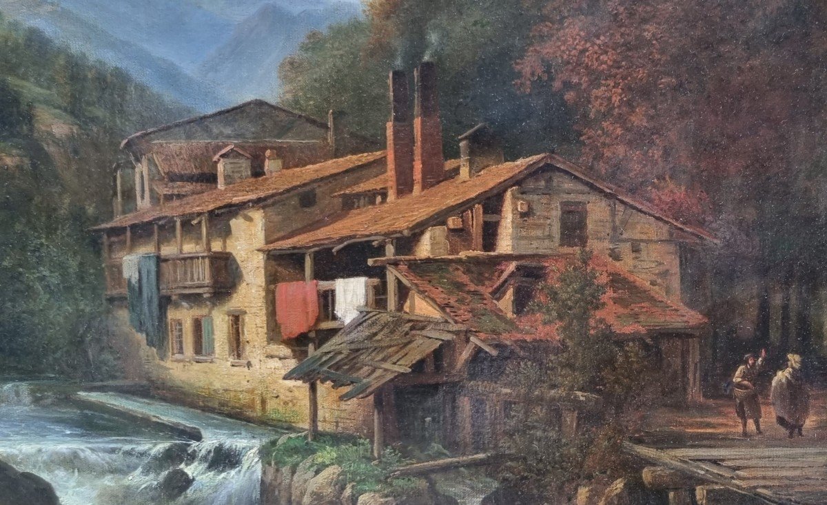 Louis Etienne WATELET - Le moulin à eau-photo-3