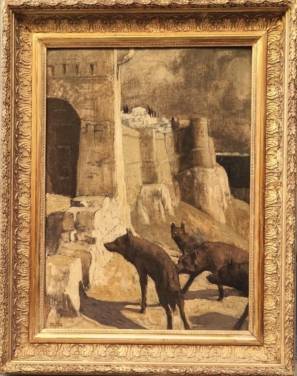 François Maurice Roganeau - Wolves On The Acropolis-photo-2