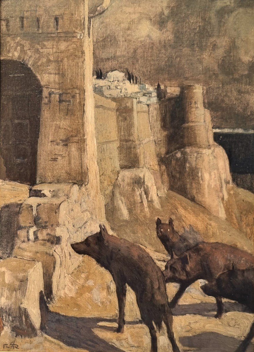 François Maurice Roganeau - Wolves On The Acropolis