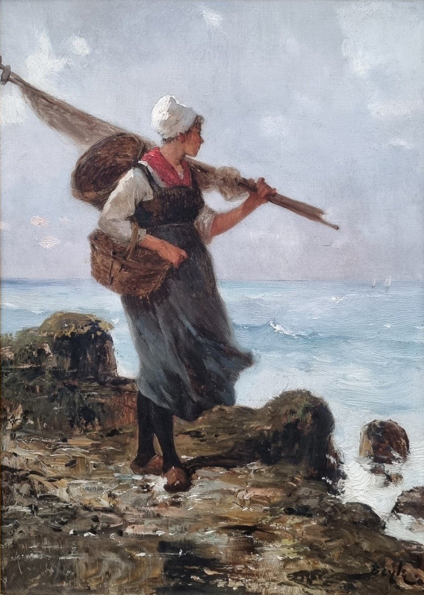 Pierre-Marie BEYLE - Portrait d'une pêcheuse