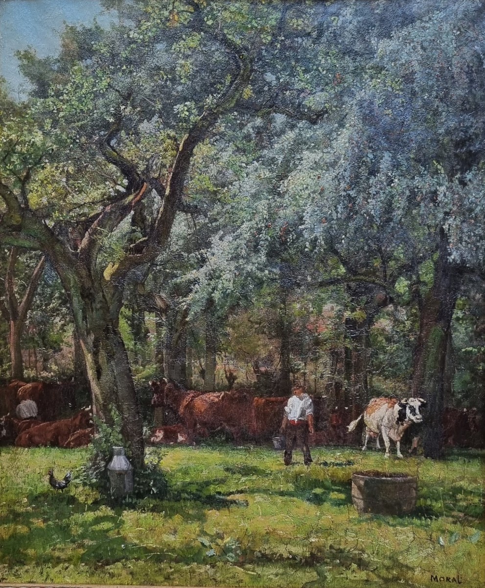 Henri MORAL - La traite des vaches