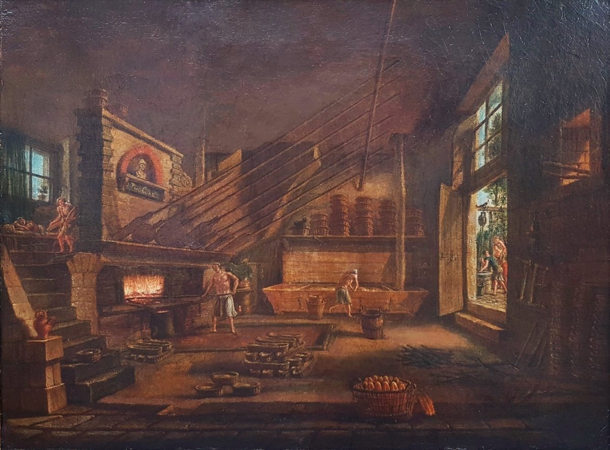 French School From The Beginning Of The 19th Century - Interior Of A Bakery