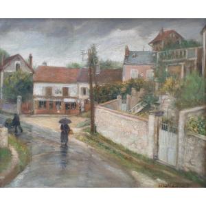 Alfred LAVERGNE - Le village de Santeuil dans le Val-d"Oise