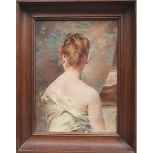 Eugène Gillet - Portrait Of A Woman From Behind 