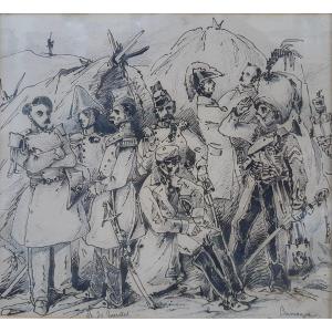 Richard De Querelles - Souvenir Of A Barrack Of Napoleonian Officers 