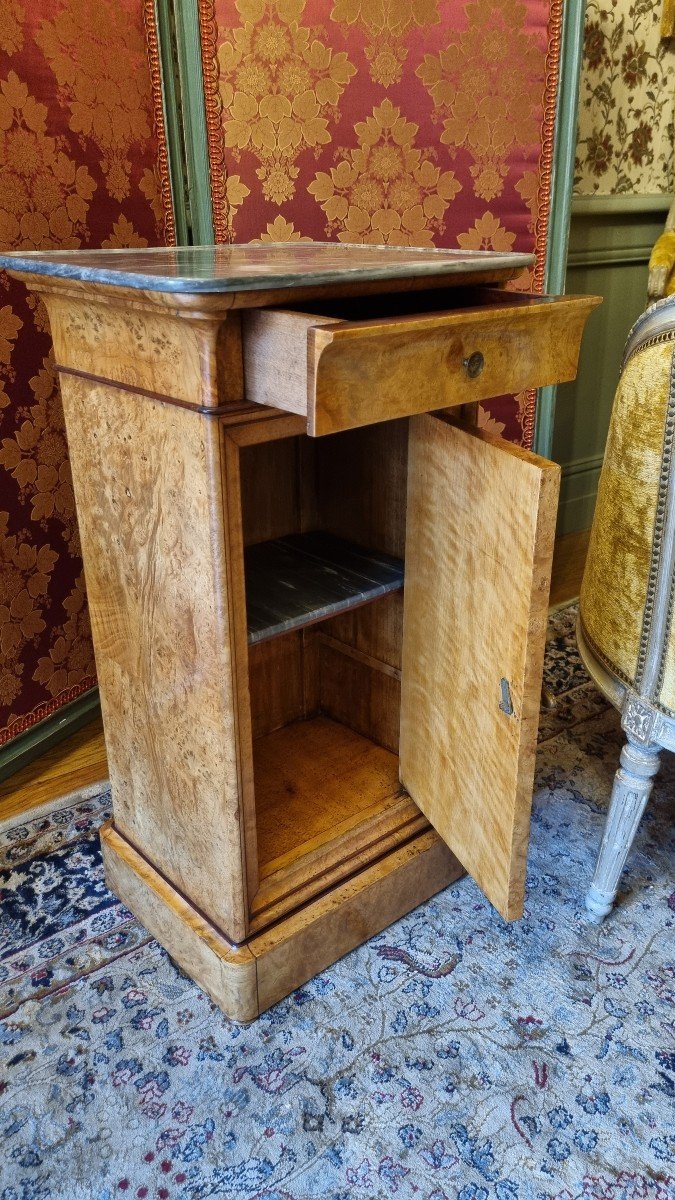 Charles X Period Bedside Table-photo-4