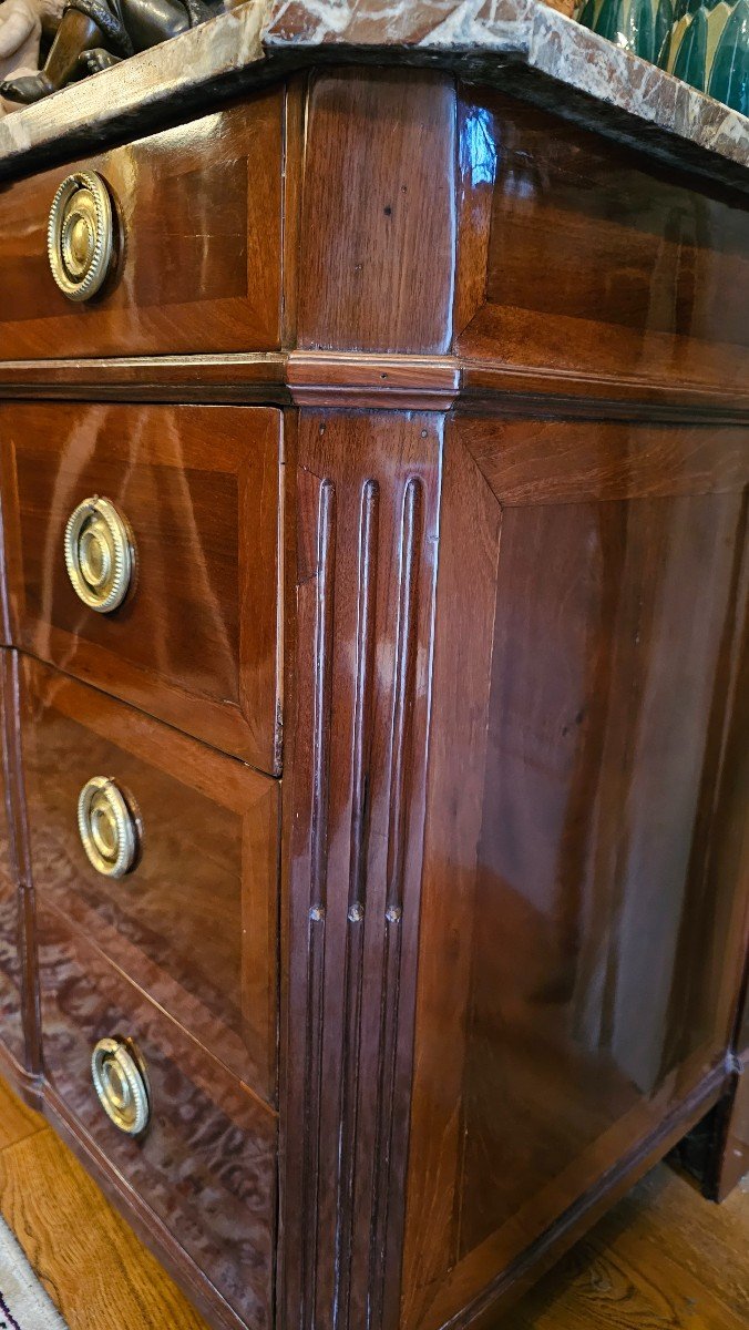 Commode D’époque Louis XVI, Paris Vers 1780, Estampillée Fg Teuné.-photo-2