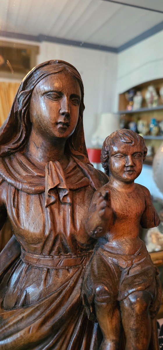 Virgin And Child From The 18th Century In Linden-photo-8