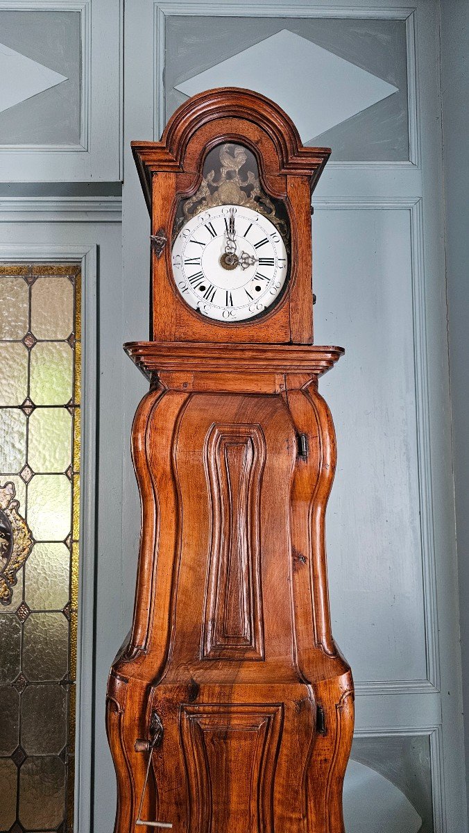Rare Horloge De Parquet D’époque Louis XV. -photo-4
