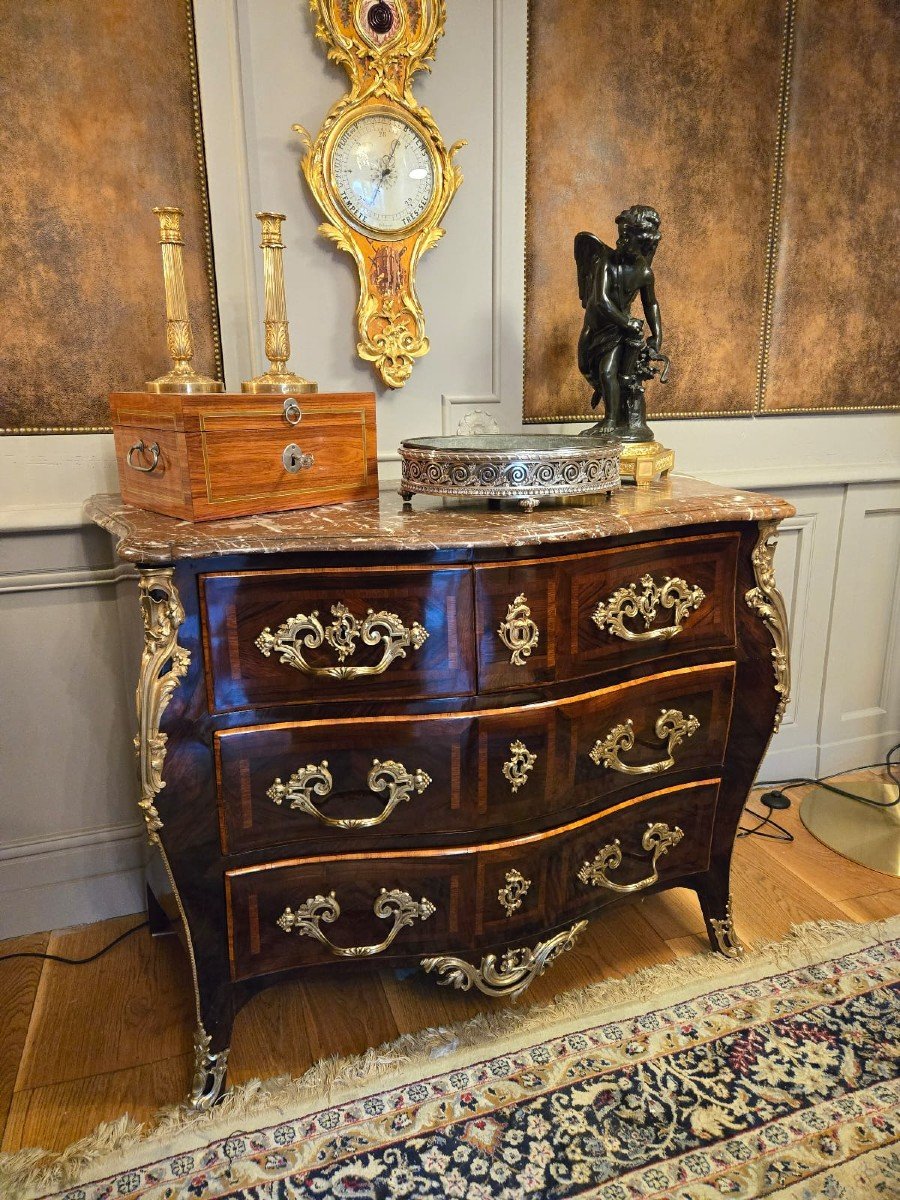 Louis XV Period “à La Régence” Chest Of Drawers, Paris, Circa 1740-photo-4