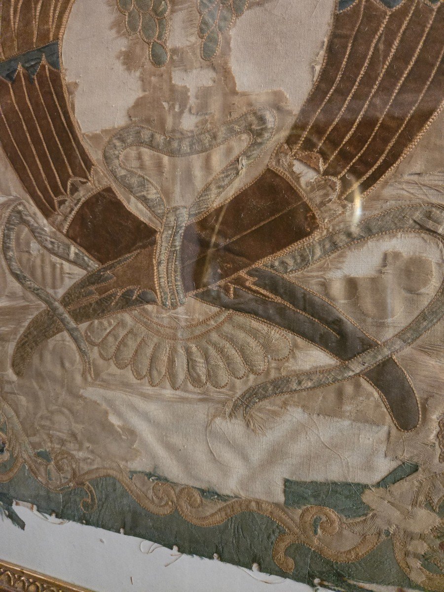 Embroidery With Horns Of Plenty, Empire Period Work.-photo-4