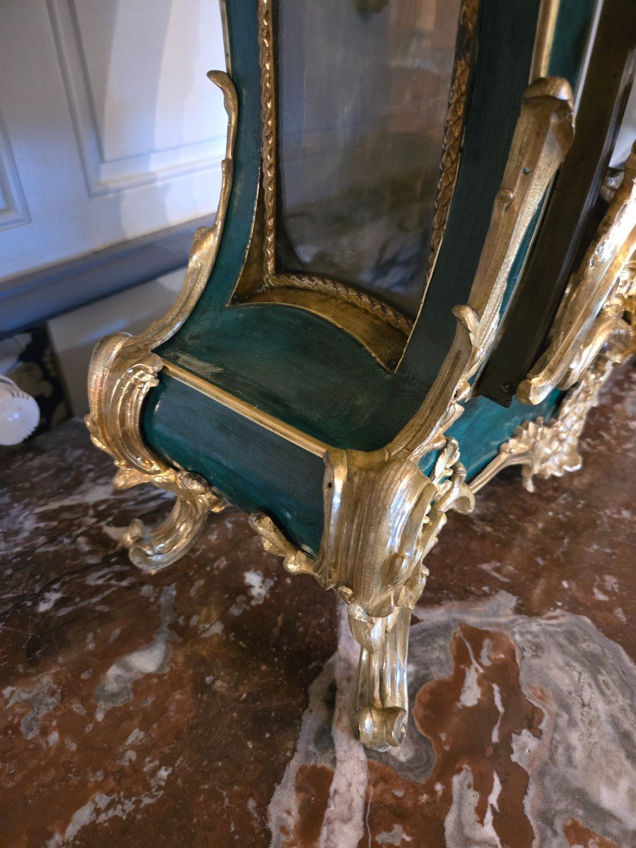 Important Louis XV Period Cartel In Lacquer And Gilded Bronzes.-photo-3