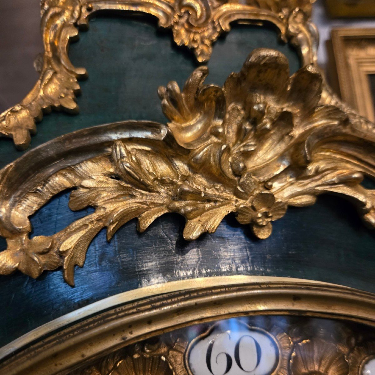 Important Louis XV Period Cartel In Lacquer And Gilded Bronzes.-photo-3