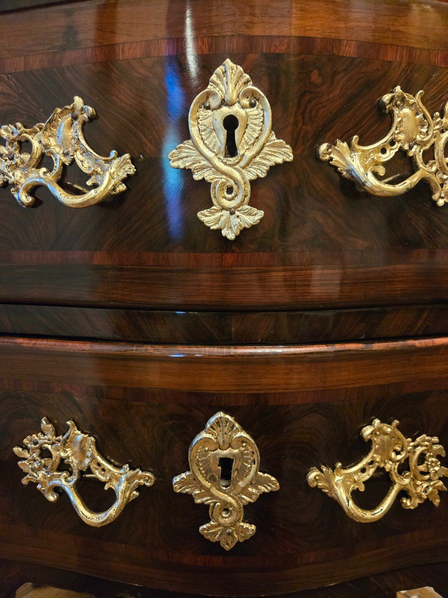 J.demoulin, Commode Sauteuse D’époque Louis XV, Paris Entre 1755-59.-photo-5