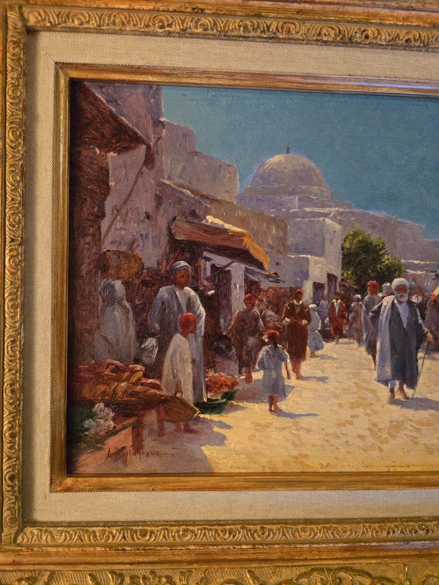 Alexis Auguste Delahogue, Kairouan, June 1902, Oil On Canvas.-photo-3