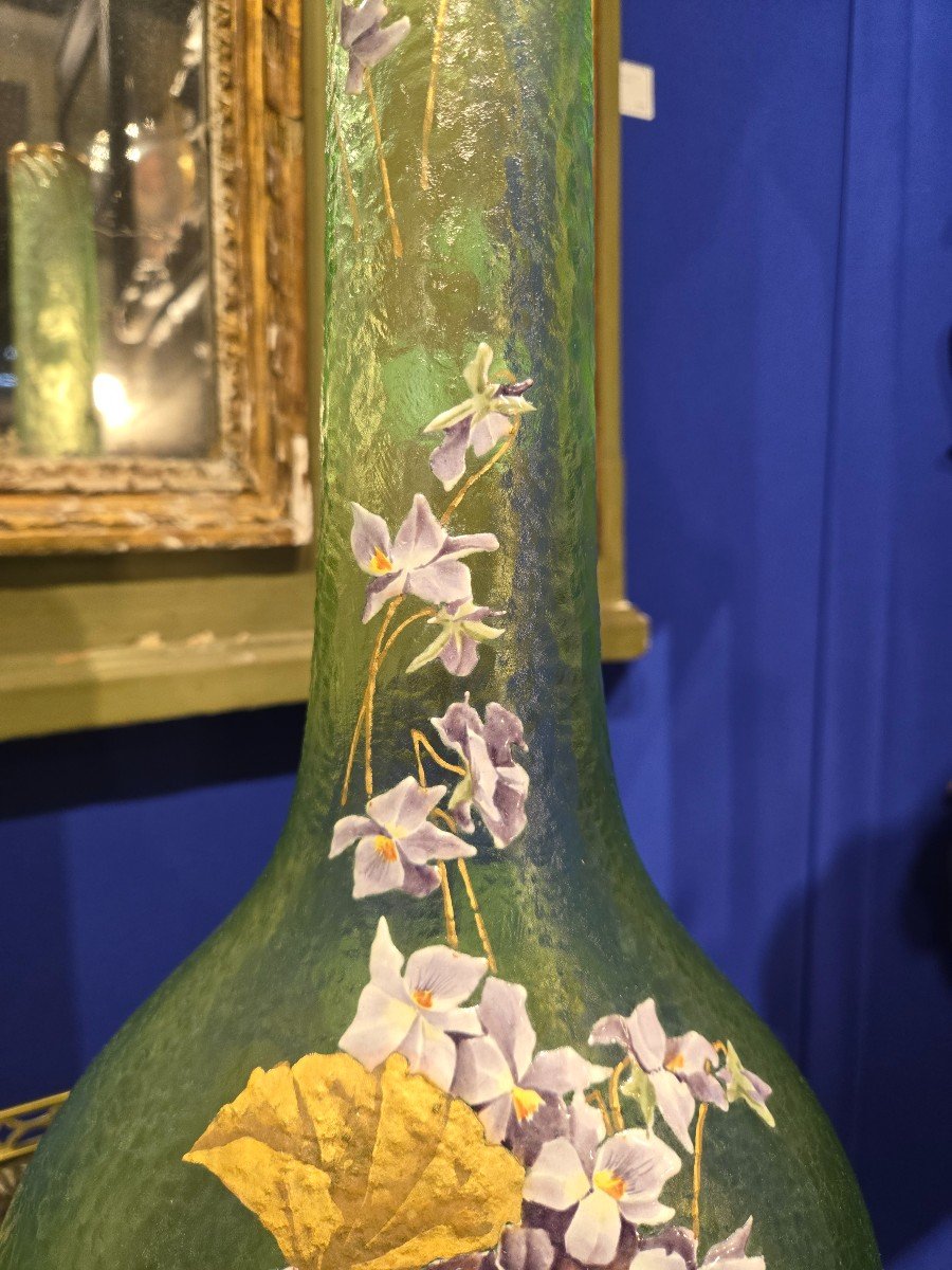 Montjoye (françois Théodore Legras), Vase «au Violette », Vert Nil. -photo-3