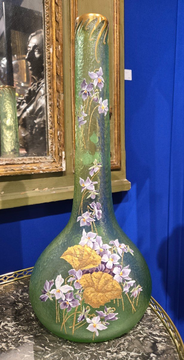 Montjoye (françois Théodore Legras), Vase «au Violette », Vert Nil. 