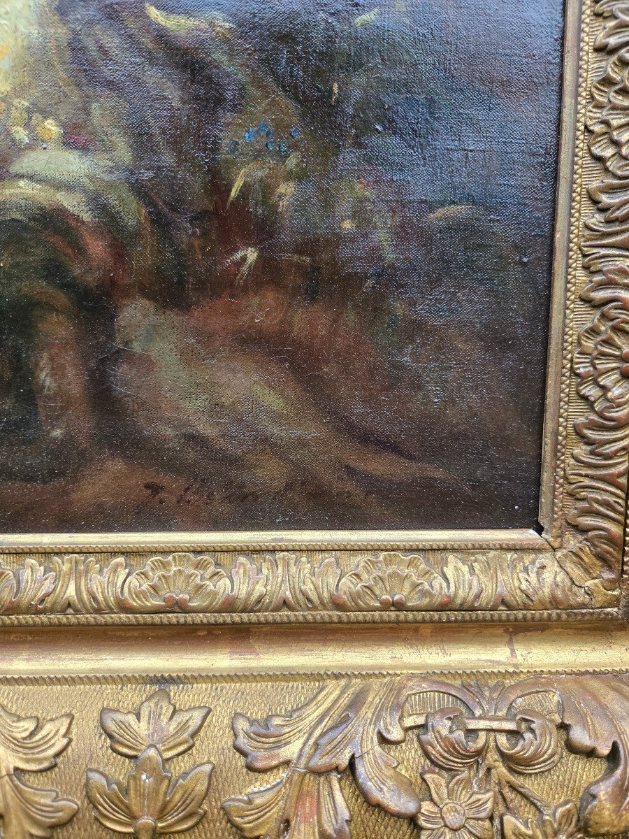 French School, 19th Century, “the Bathers” After Jh Fragonard.  -photo-4