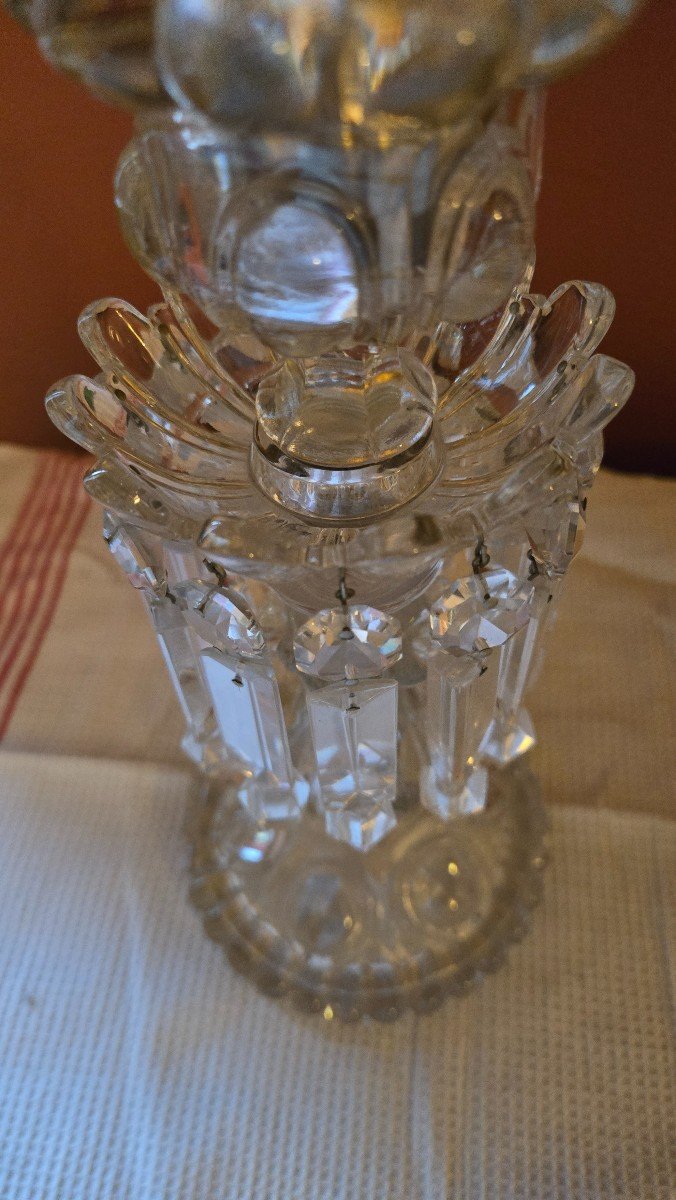 Paire De Photophores En Cristal, De La Maison Baccarat.-photo-4