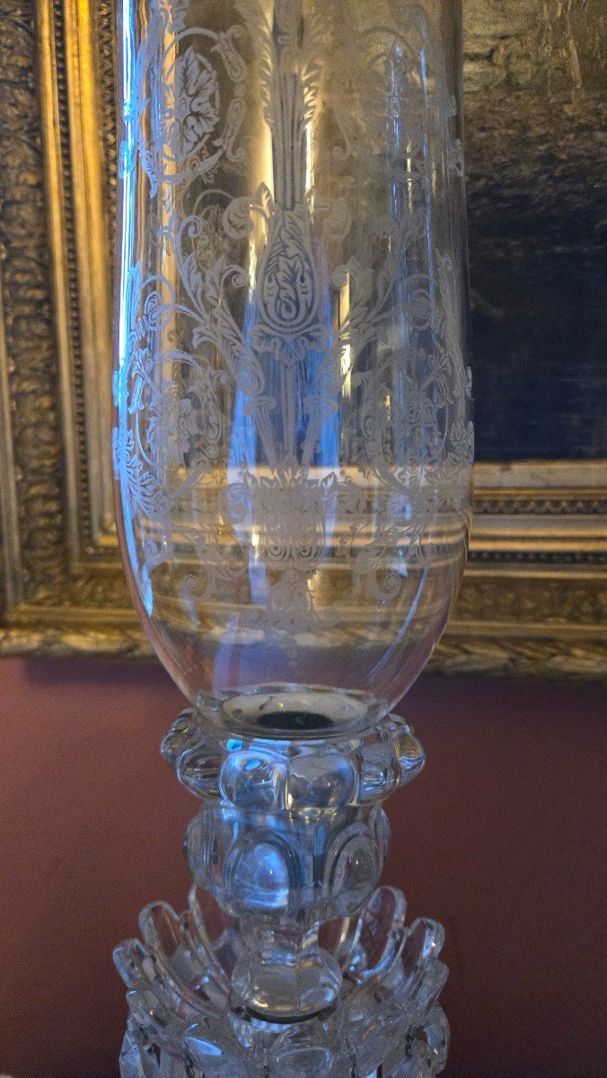 Paire De Photophores En Cristal, De La Maison Baccarat.-photo-6