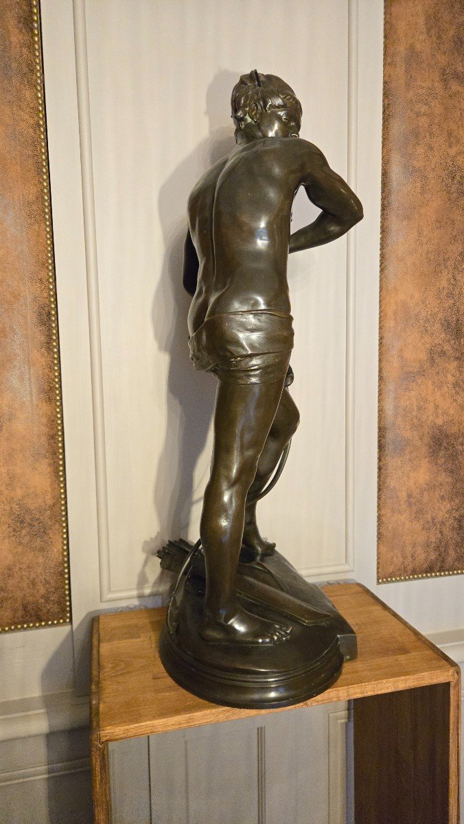 Sarpedon, Henri Painted, Bronze XIX Eme. H 87cm-photo-3