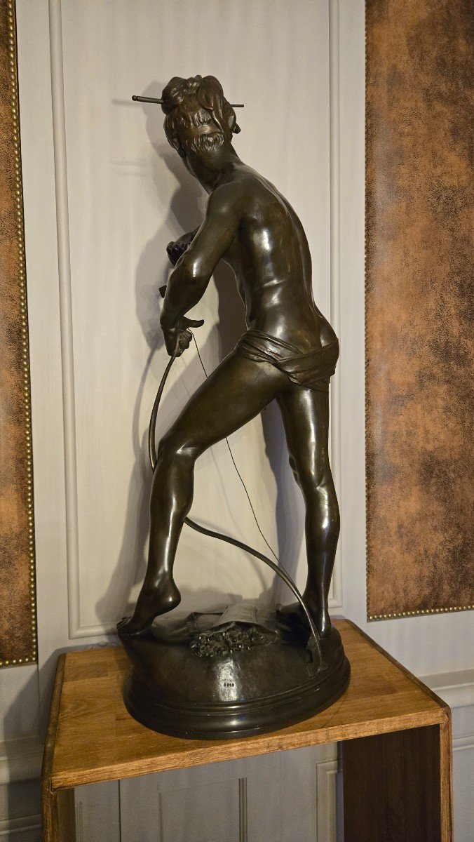 Sarpedon, Henri Painted, Bronze XIX Eme. H 87cm-photo-4