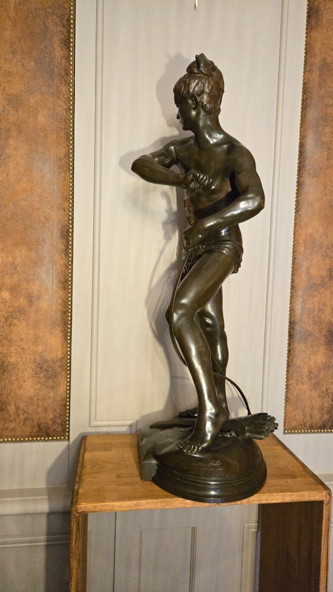 Sarpedon, Henri Painted, Bronze XIX Eme. H 87cm-photo-5