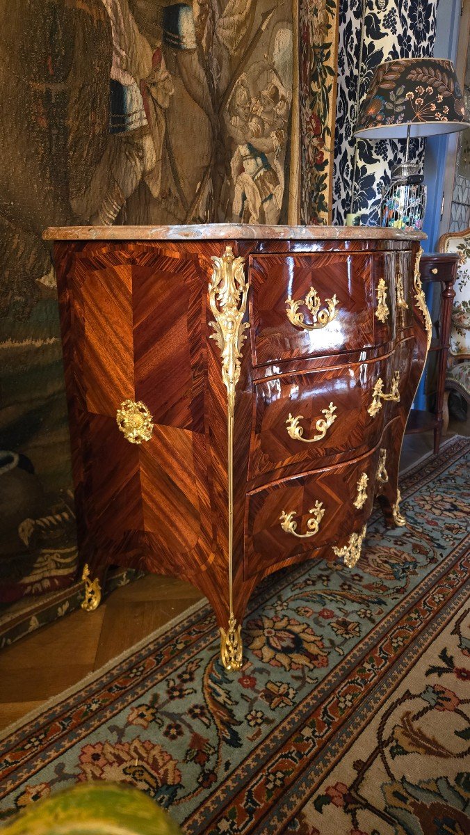 Jacques Dubois, Louis XV Period Chest Of Drawers.-photo-2