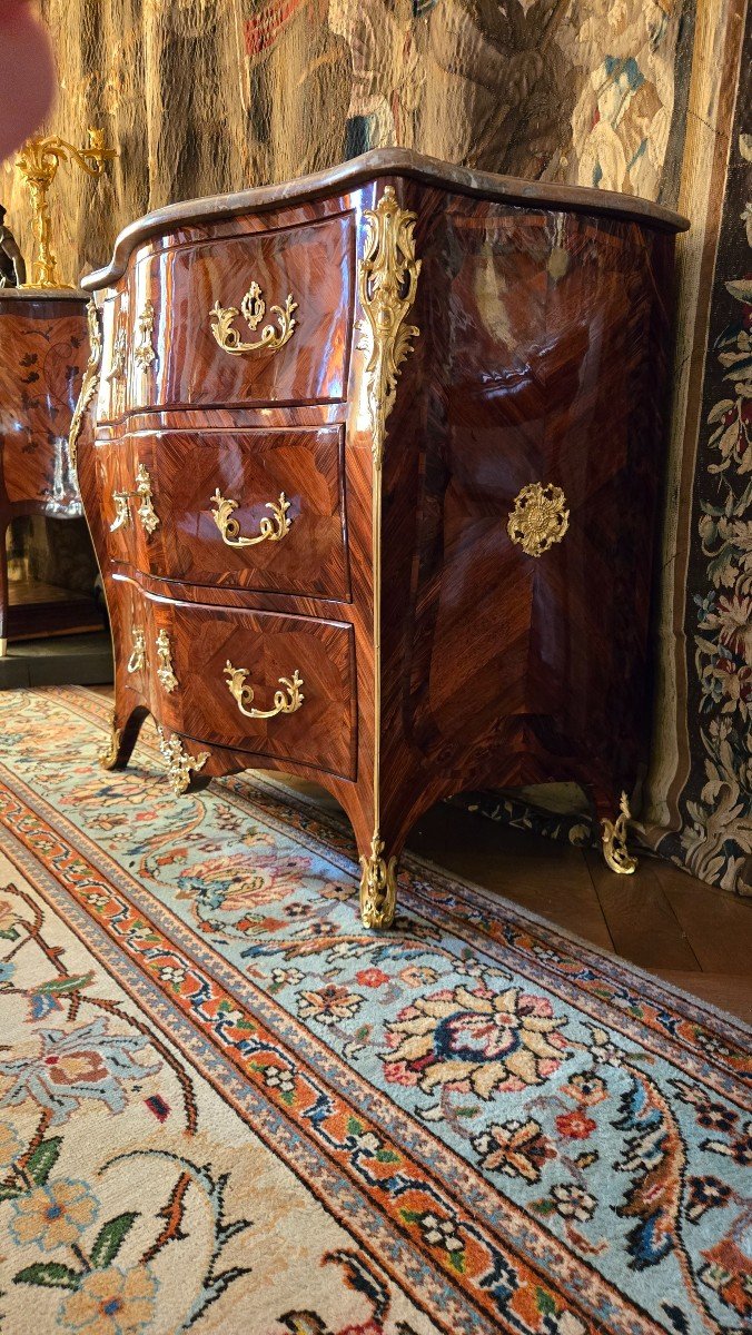 Jacques Dubois, Louis XV Period Chest Of Drawers.-photo-3