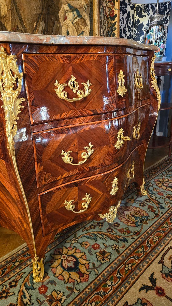 Jacques Dubois, Louis XV Period Chest Of Drawers.-photo-4