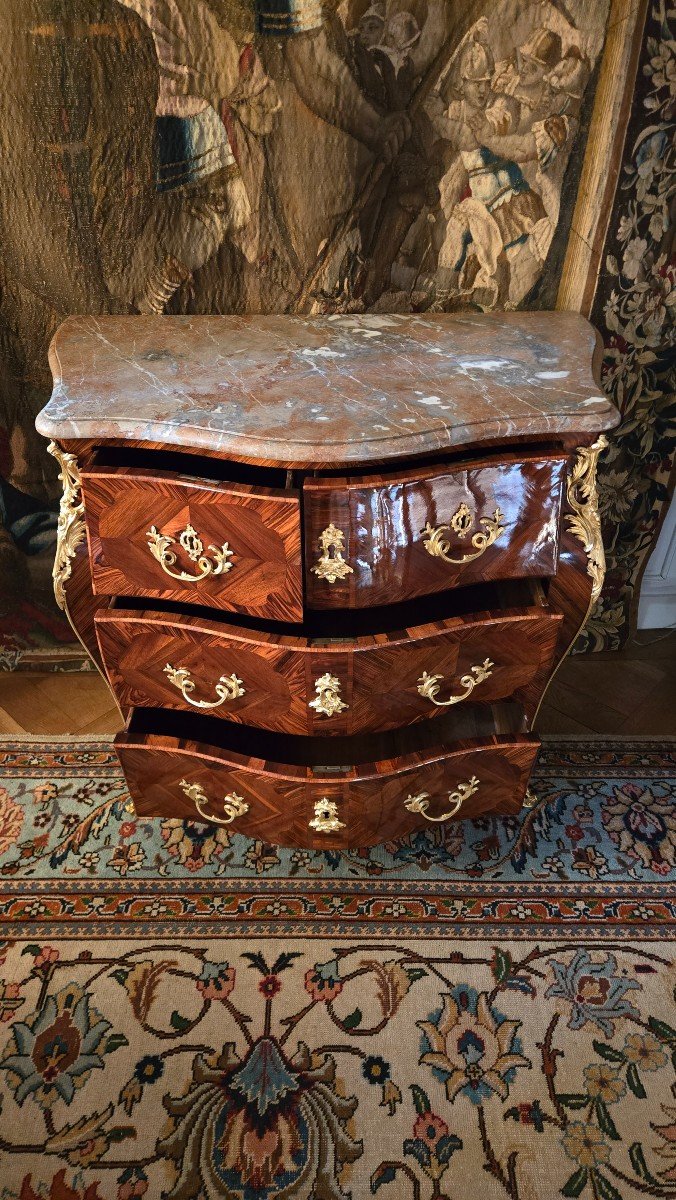 Jacques Dubois, Louis XV Period Chest Of Drawers.-photo-1