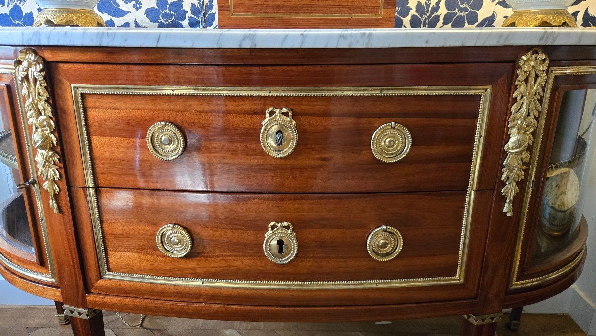 C.mauter, Large Neoclassical Chest Of Drawers With Attributes Of Science.-photo-7