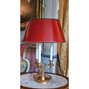 Louis XVI Bouillotte Lamp In Gilt Bronze, End Of The 18th Century.