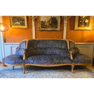 Sofa For Confidants From The Second Empire, Napoleon III Period.