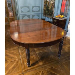 Large Mahogany Dining Table, 19th Century.