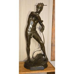 Sarpedon, Henri Peinte, Bronze XIX Eme . H 87cm