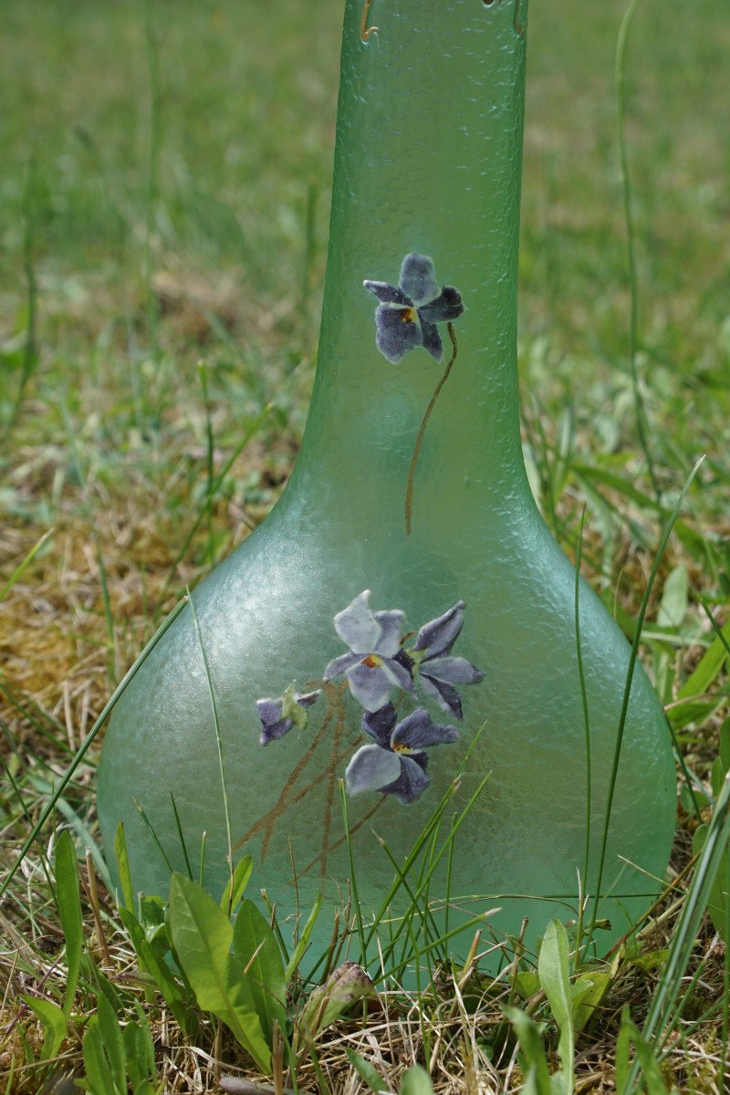 Montjoye Vase Decorated With Violets-photo-2