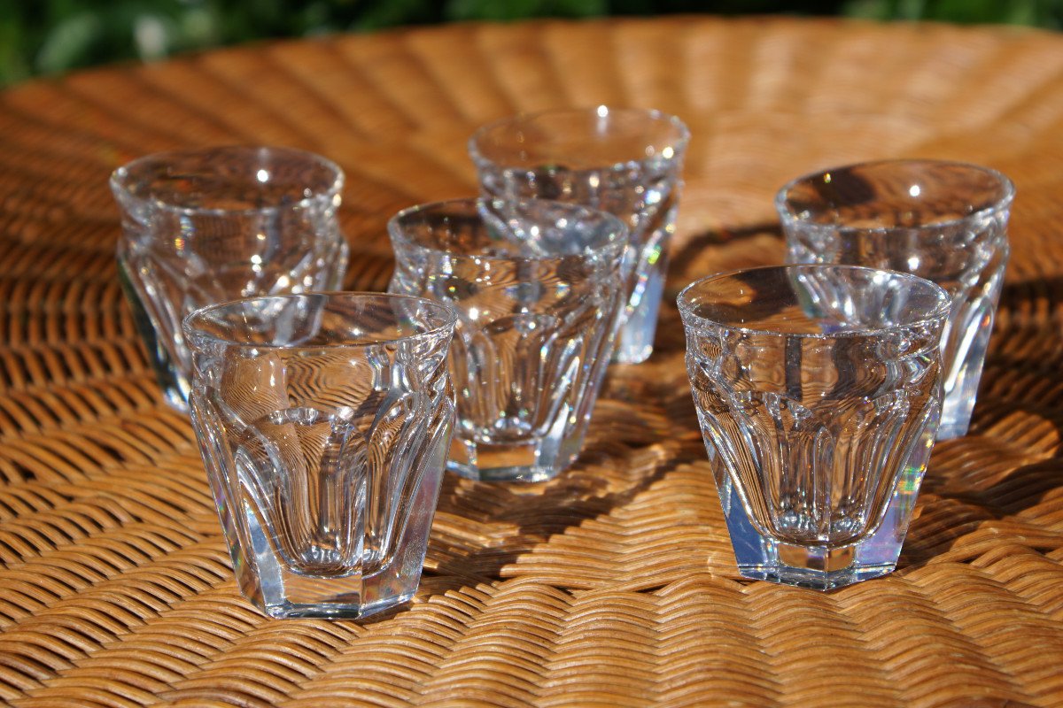 Six Verres Godets Baccarat Harcourt Talleyrand-photo-2