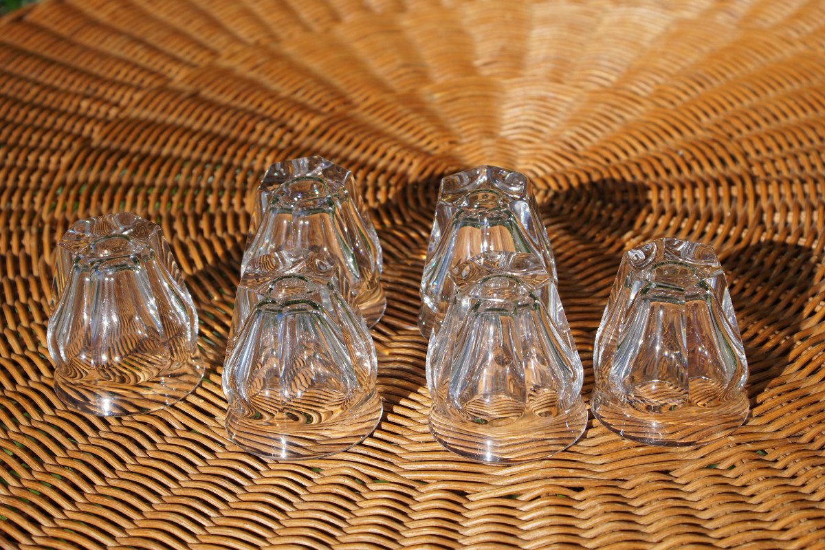 Six Verres Godets Baccarat Harcourt Talleyrand-photo-4