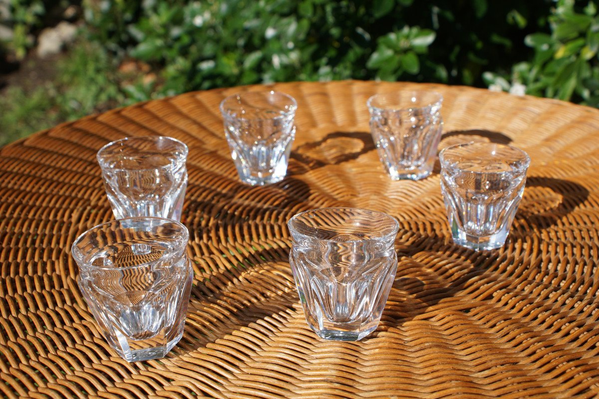 Six Verres Godets Baccarat Harcourt Talleyrand-photo-1