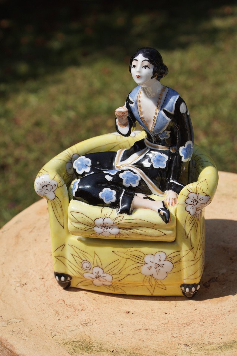 Art Deco Ceramic Box-photo-3