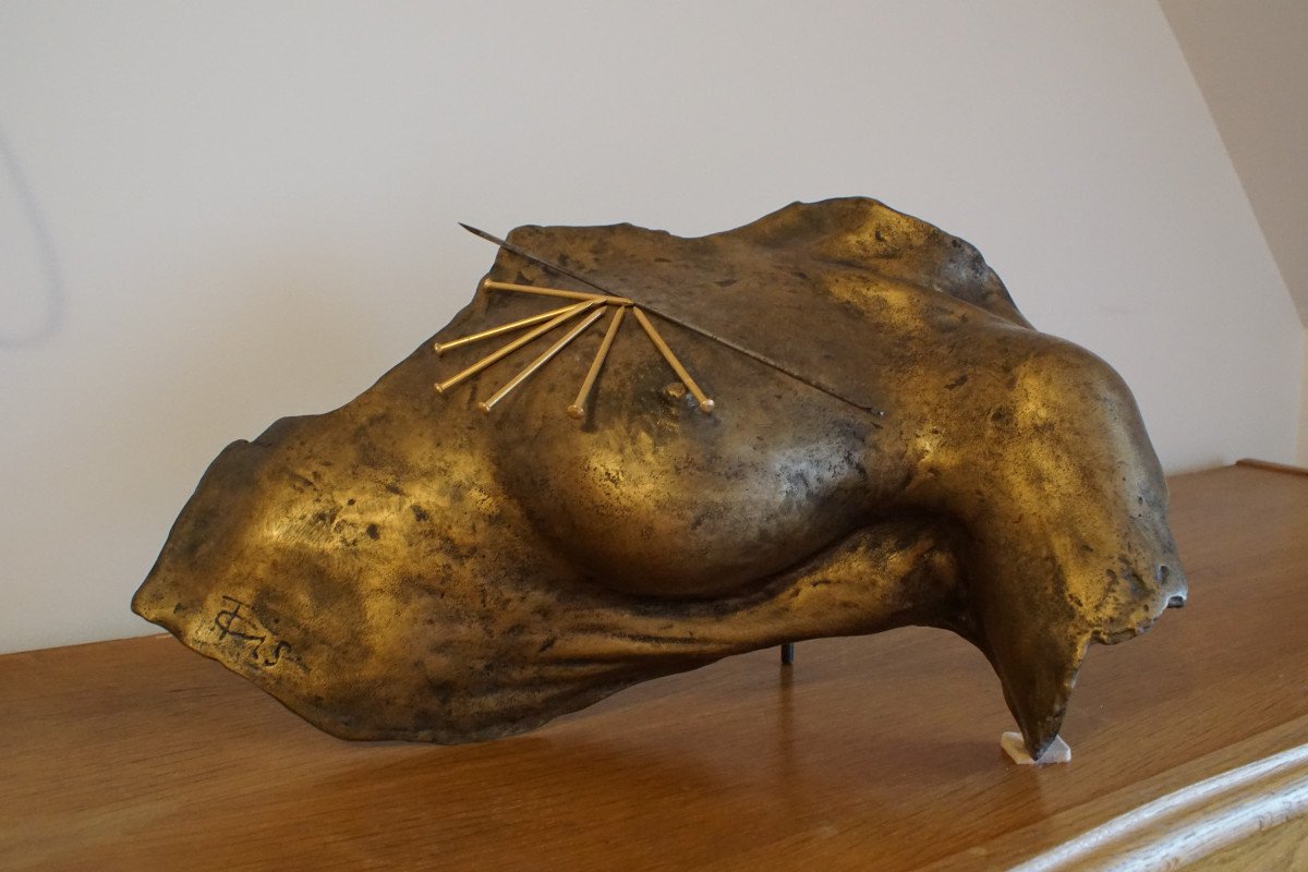 Bronze Sculpture By Vassilakis Takis - Magnetic Evidence 