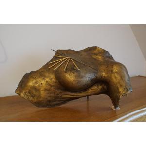 Sculpture En Bronze De Vassilakis Takis - Magnetic Evidence 