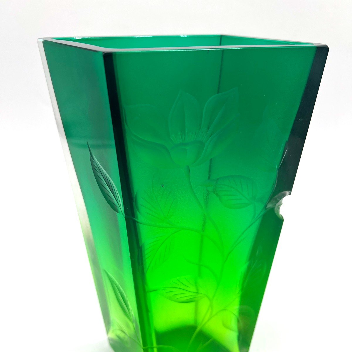 Ludwig Moser Cut Crystal Vase, Karlsbad – Art Nouveau 1900-photo-3