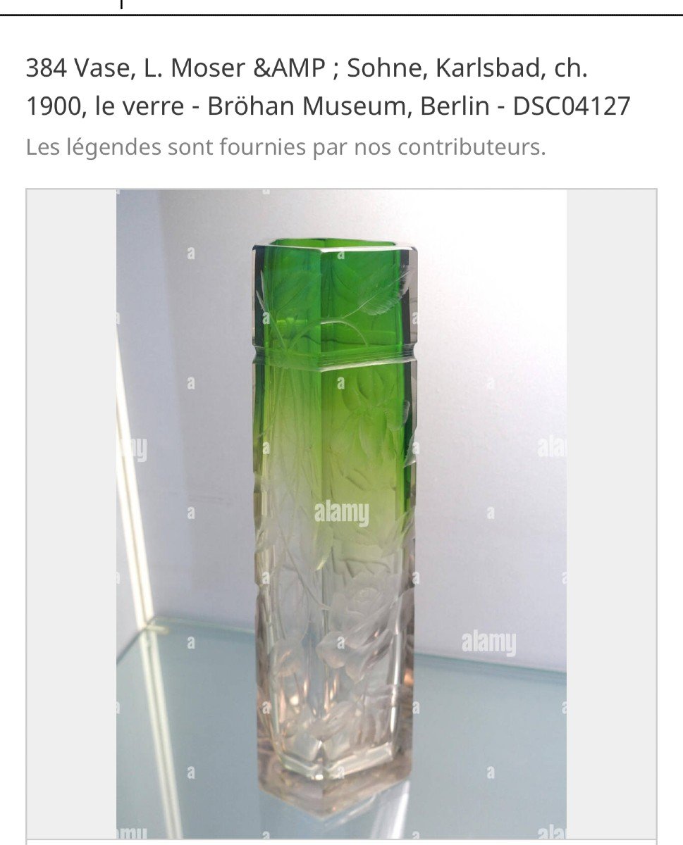 Ludwig Moser Cut Crystal Vase, Karlsbad – Art Nouveau 1900-photo-4